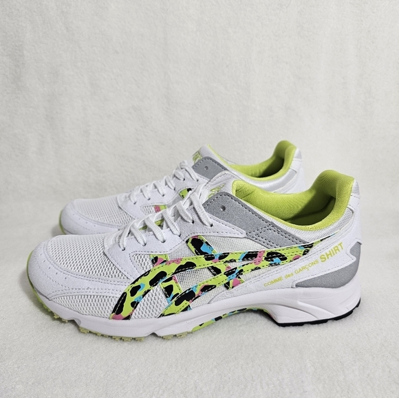 NIB Asics Comme des Garcons Shirt Multicolor Conrast Print Sneakers - Picture 4 of 7